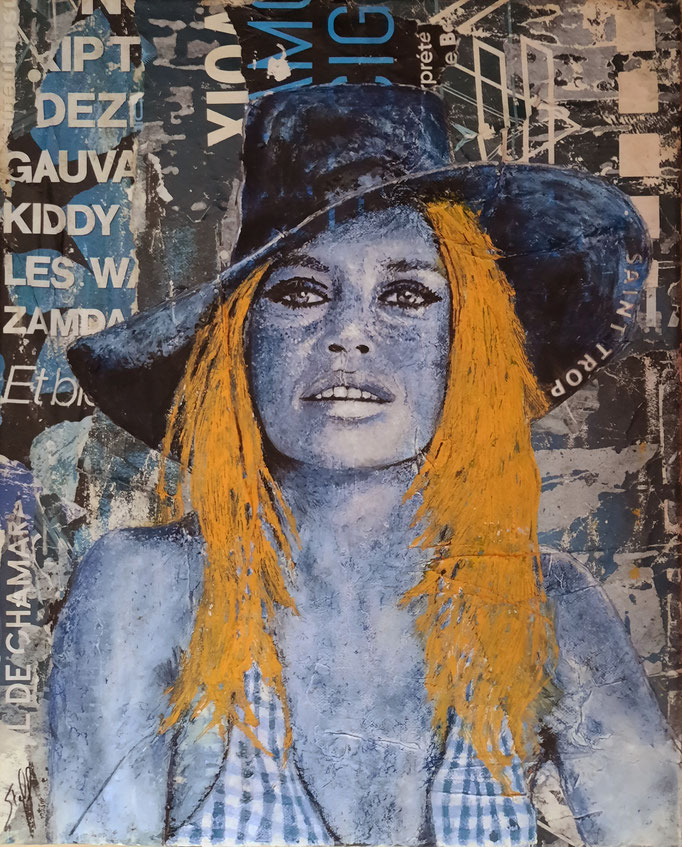 Bardot à St Trop  -  33 x 41  -  2024