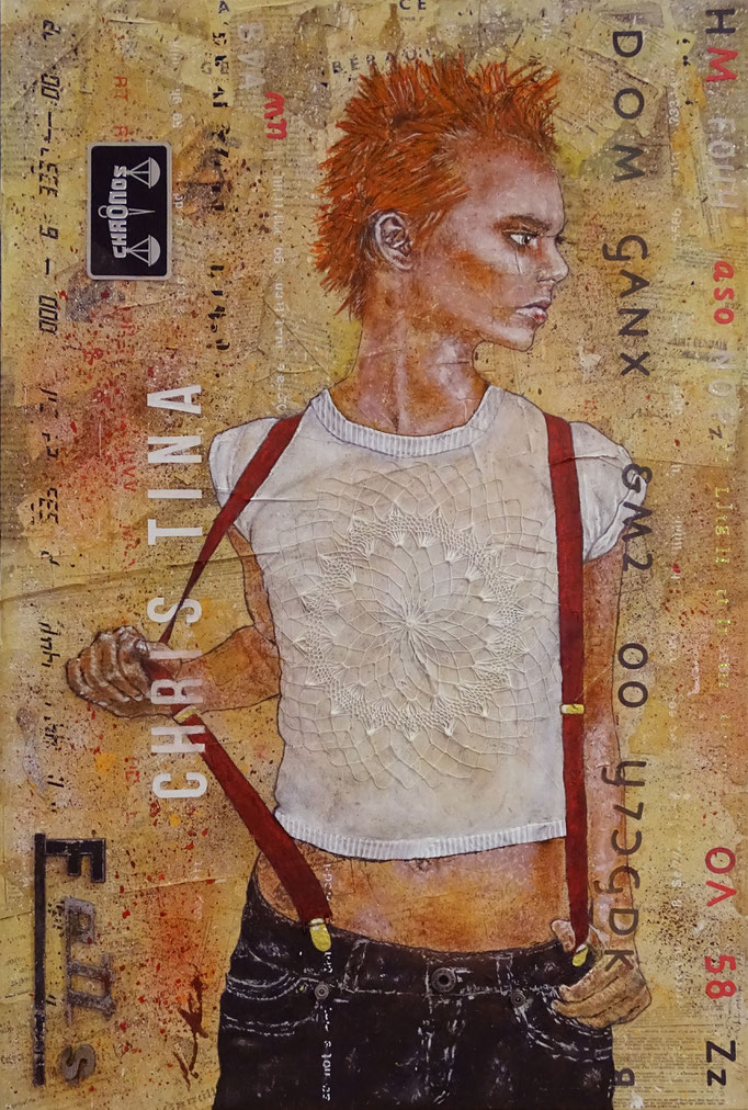 Les Bretelles de Christina  -  54 x 81  -  2023