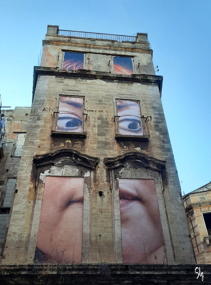 Visage en façade – Tarento (Italie) 2024