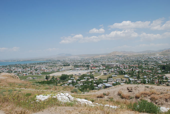 Türkei, Cavustepe, Van Kalesi, Burgfeste mit ehem armenischem Viertel