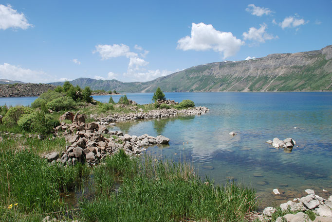 Türkei, Ausflug zum Nemrut Vulkanmassiv, westlich von Tatvan, Wanderung zu den Kraterseen