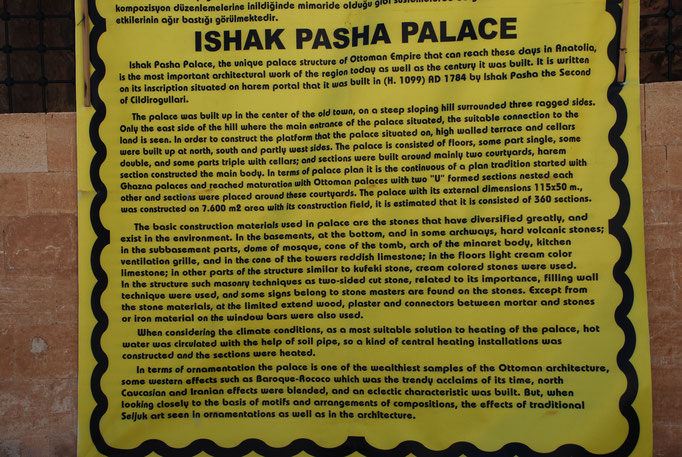 Türkei, Ishak Pasha Palast, 18. Jh.