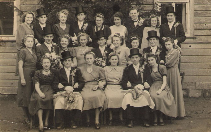 Kirmesgesellschaft 1950/ Archiv Crawinkler- Runde