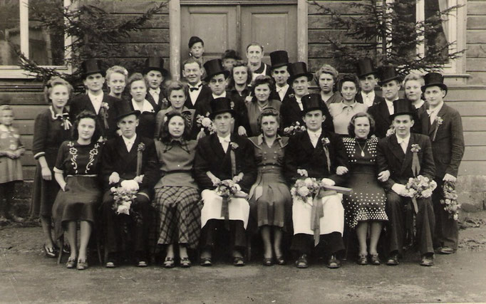Kirmesgesellschaft 1949/ Archiv Crawinkler- Runde