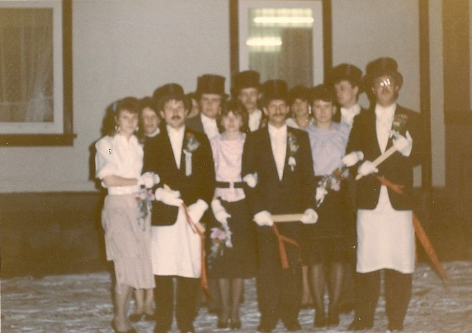 Kirmesgesellschaft 1988/ Archiv Crawinkler- Runde