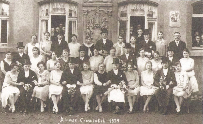 Kirmesgesellschaft 1929/ Archiv Crawinkler- Runde