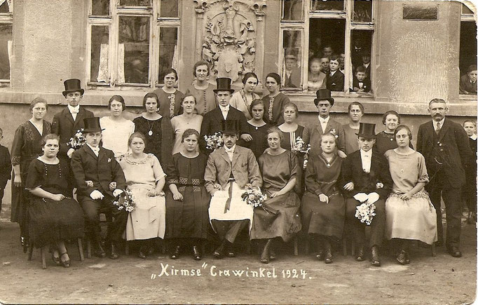 Kirmesgesellschaft 1924/ Archiv Crawinkler- Runde