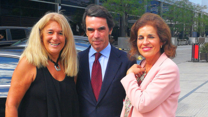 Gabriela Marinelli y Jose María Aznar