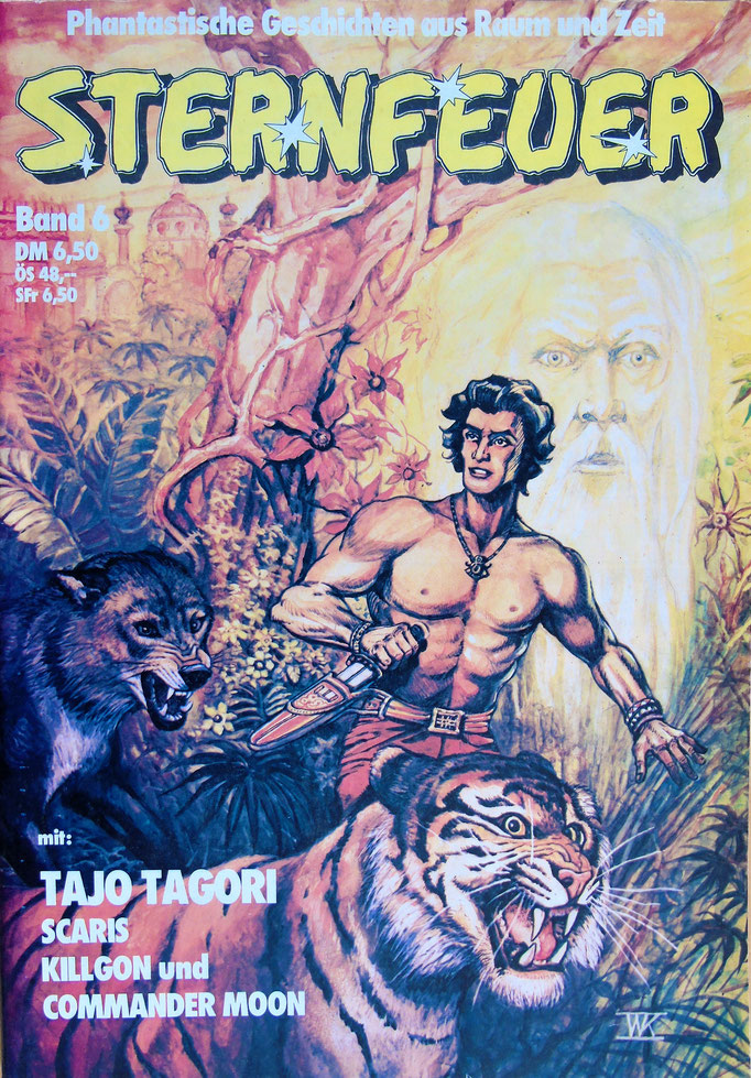 1981er Ausgabe der Fantasy-Comicreihe "Sternenfeuer", in dem verschiedene Autoren - Profis und Amateure, Anfänger und alte Hasen - ihre Werke präsentierten.