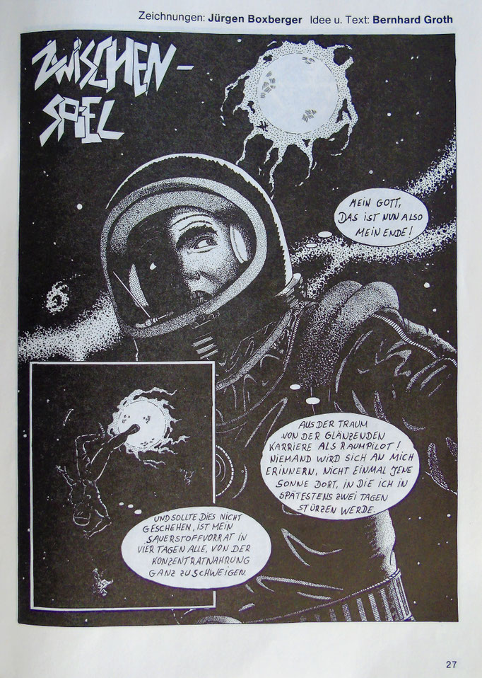 Inhalt: ein Astronaut treibt nach der Havarie seines Raumschiffes hilflos im All... 