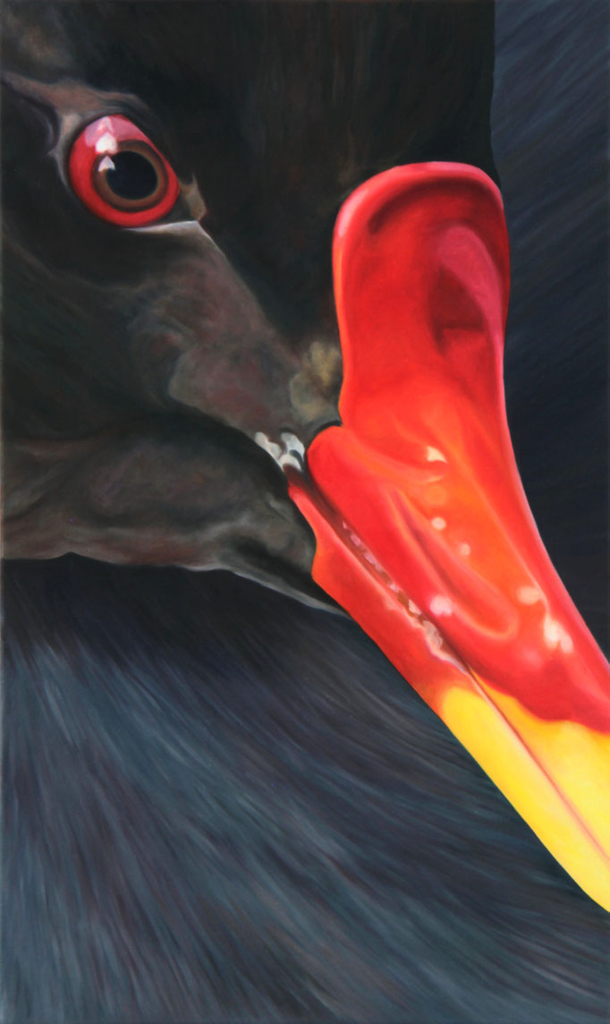 <b>Teichhuhn</b><br>Öl/Leinwand | 2014 | 75 x 45 cm