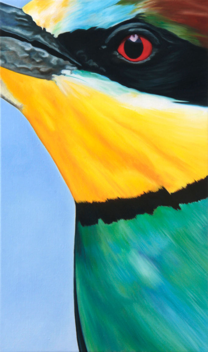 <b>Bienenfresser</b><br>Öl/Leinwand | 2014 | 75 x 45 cm