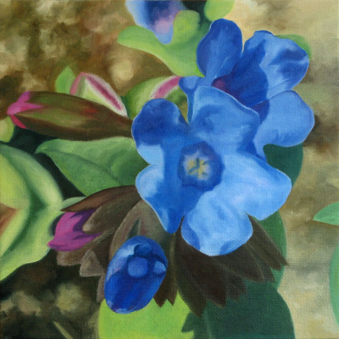 <b>Leberblümchen</b><br>Öl/Malkarton | 2010 | 20 x 20 cm
