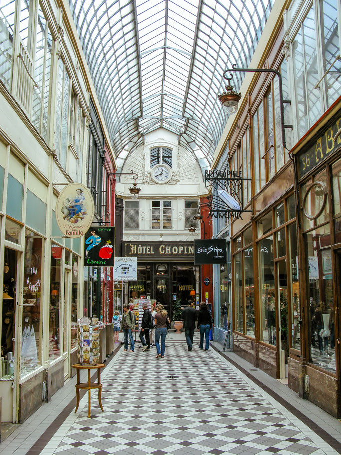 Passage Jouffroy mit Hotel Chopin