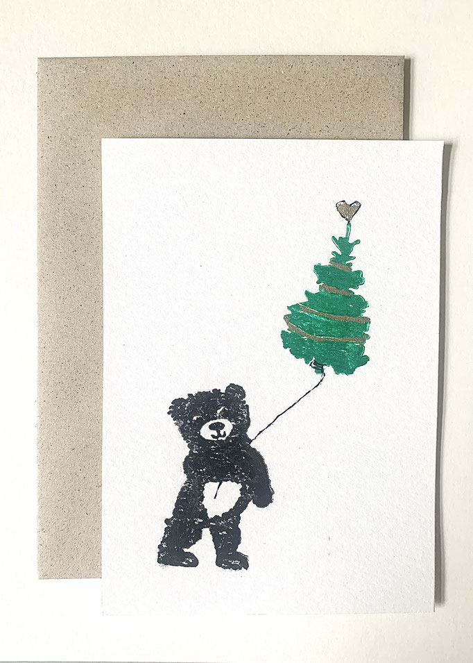 karte,baer,teddy,weihnachten