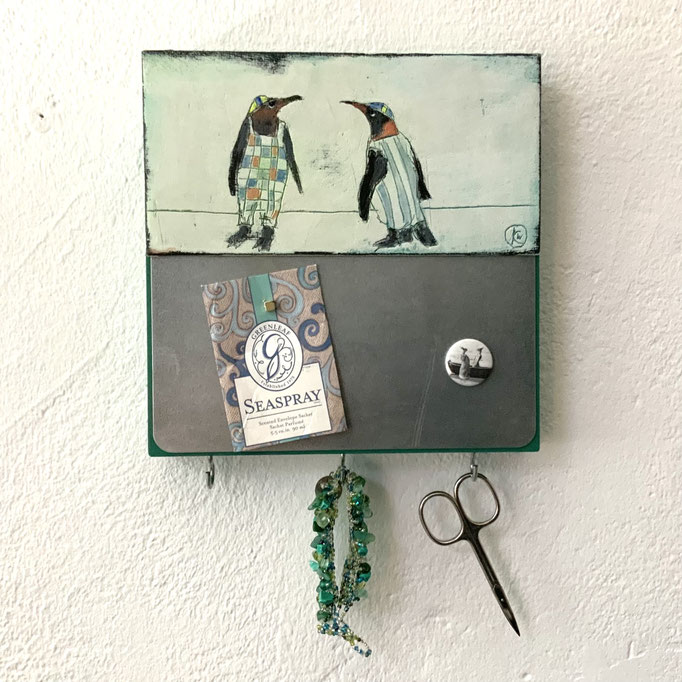 schluessel-pinnwand,pinguine,bademeister,ambiente
