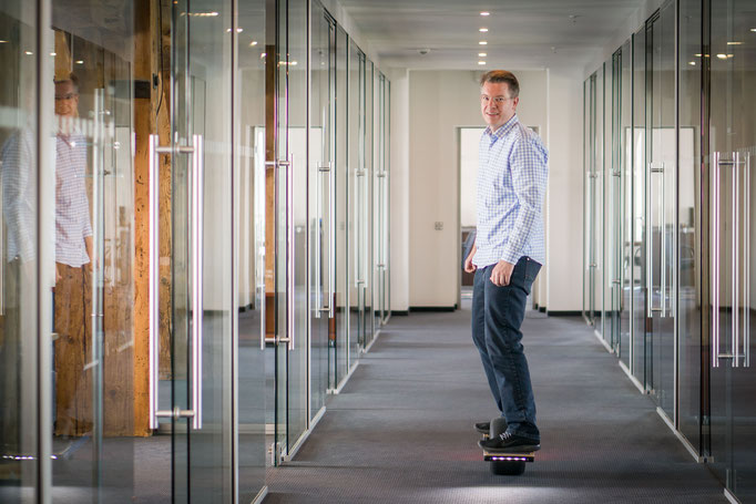 e42 office with Onewheel