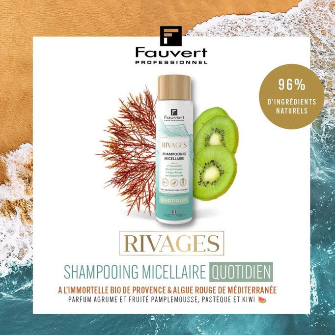 Shampooing Micellaire Quotidien : Formulé à base d'Immortelle Bio de Provence et d'Algue Rouge de Méditerranée.