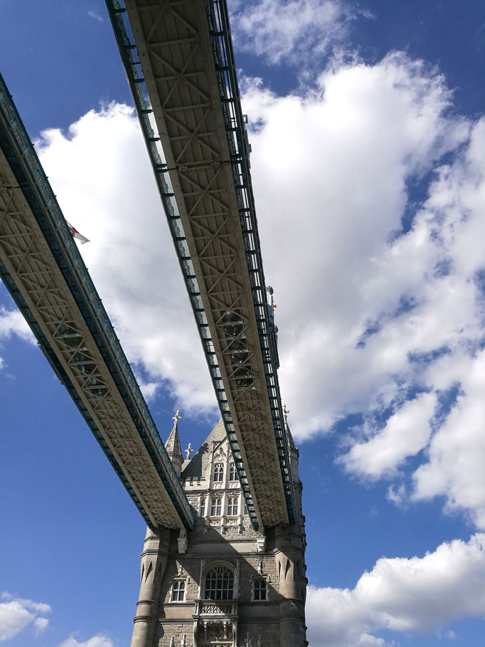 Die Tower Bridge von unten