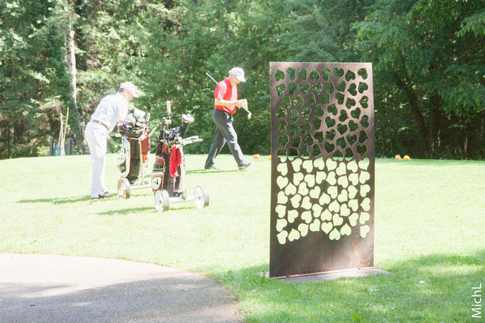 Exposition d'une vingtaine de sculptures au golf de Besançon en juillet 2016  © Michel LAURENT (MichL)