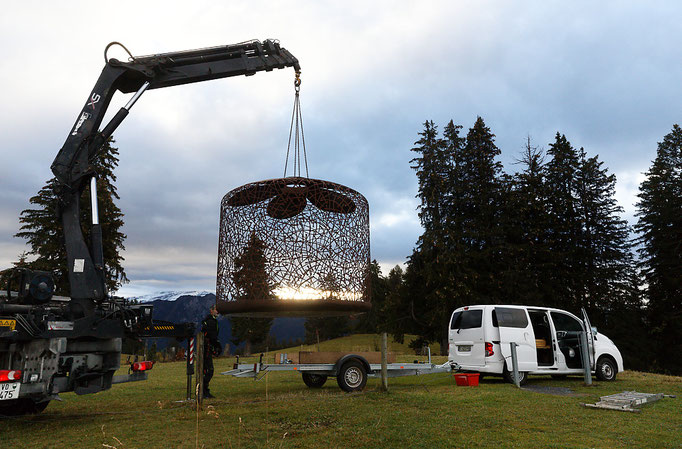 25 octobre 2023 - Démontage de l'expo AILYOS à Leysin (Valais / Suisse) © Michel LAURENT / MichL