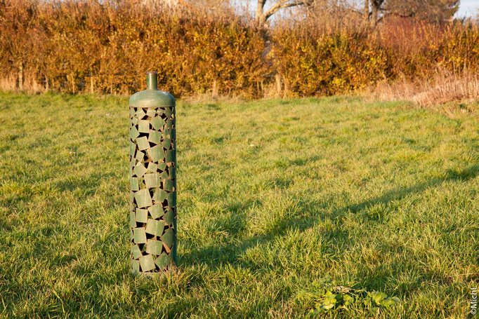 Plein Gaz ! Mondrian ivre et écolo    © Michel LAURENT  Steel Sculpture