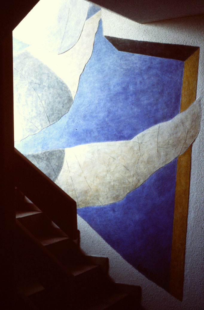 Ebikon, Fresco Treppenhaus, 1985