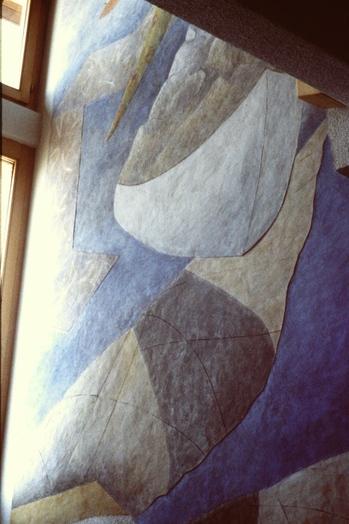 Ebikon, Fresco Treppenhaus, 1985