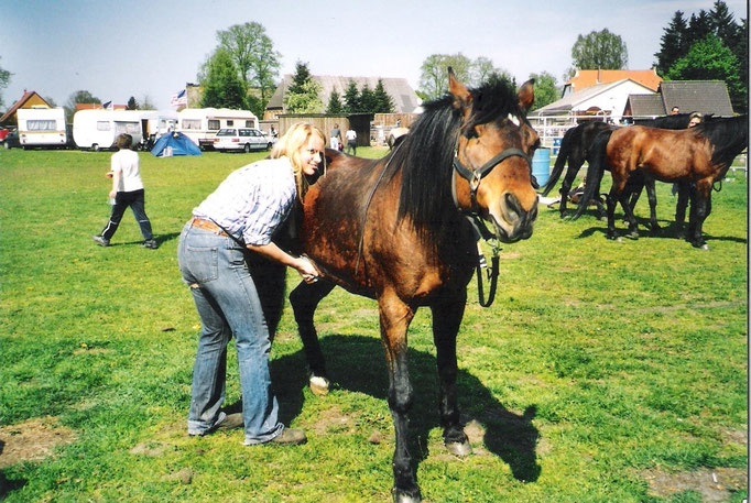 Taiga und ich 2004 Pferdemarkt Fitzen