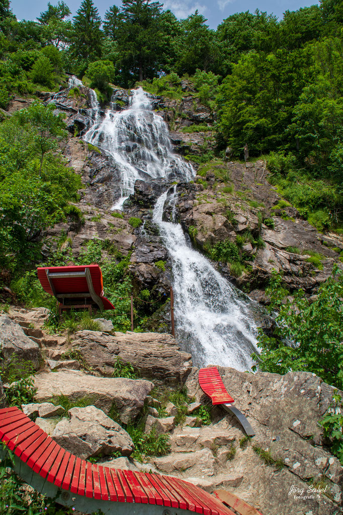 Die Todtnauer Wasserfälle im Schwarzwald