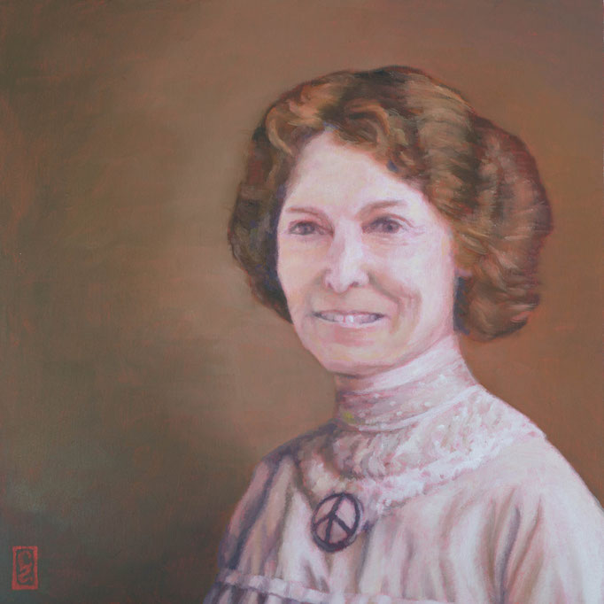 Grandma Elizabeth 2020, oil / board, 23 x 23cm, CHF 360