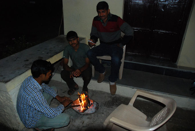 Kumbhalgarh 17.11.2014: In the evening at the accommodation.