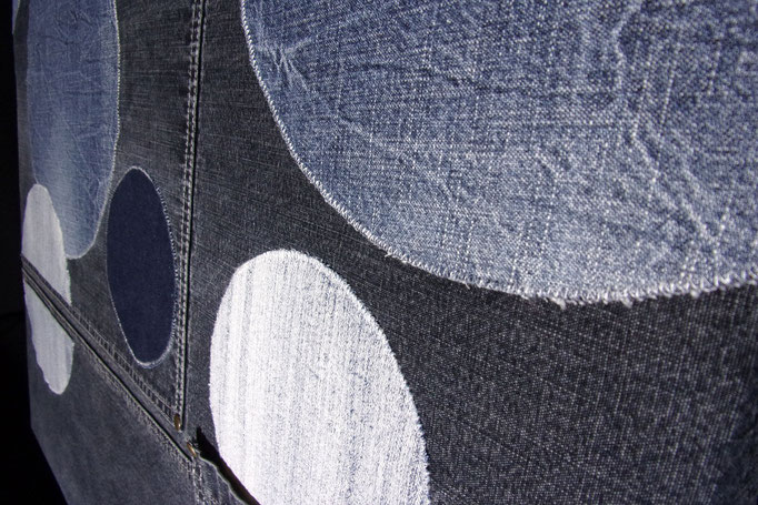 Réf : TI201908 - Tissus jean de récupération - 88 cm X 68 cm