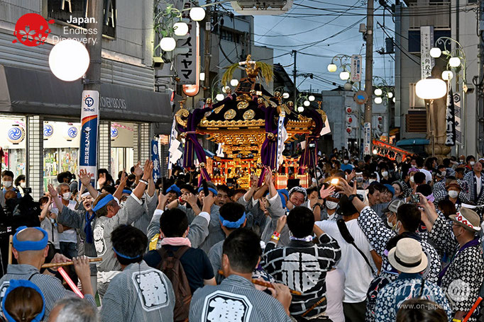〈八重垣神社祇園祭〉神社神輿 宮送り渡御：横町区 @2022.08.04