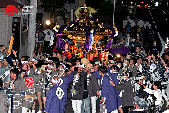 〈八重垣神社祇園祭〉神社神輿 宮送り渡御：福富町区 @2022.08.04