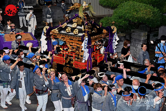 〈八重垣神社祇園祭〉神社神輿 宮送り渡御：横町区 @2022.08.04