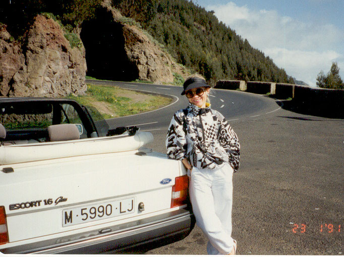 Teneriffa '91 | Im Mietwagen über den «Teide».