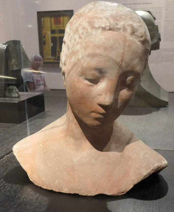 Wilhelm Lehmbruck, Kopf der großen Stehenden, Steinguß, 1911, Kunsthalle Bremen