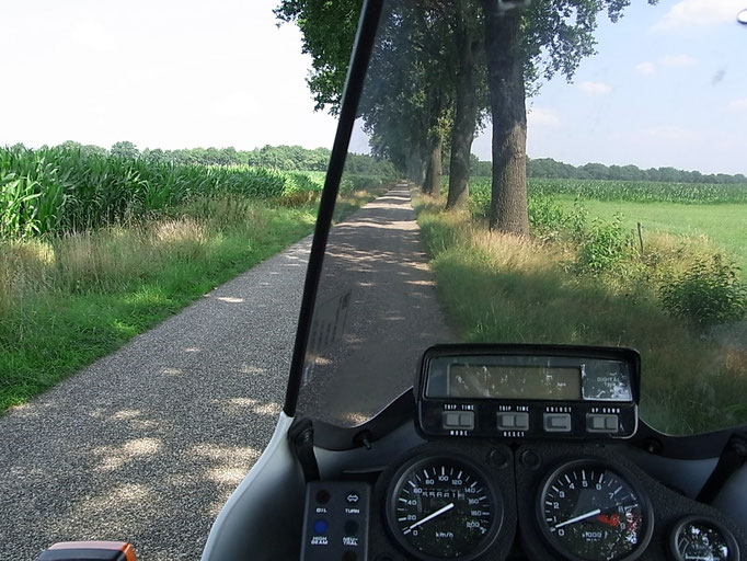 Auf einer der vielen abgelegenen Landstraßen...