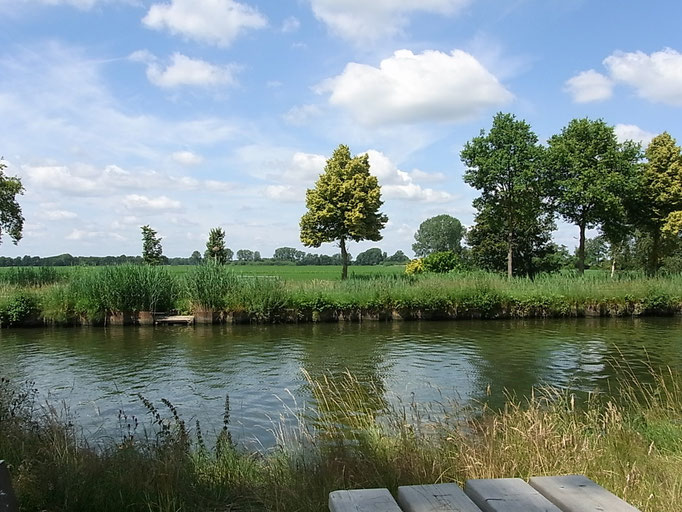 Schöne Aussicht von der Pausenbank