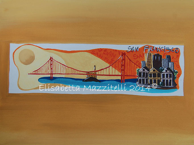 "San Francisco" - acrilico su cartone telato - 25x18 cm - 50 euro