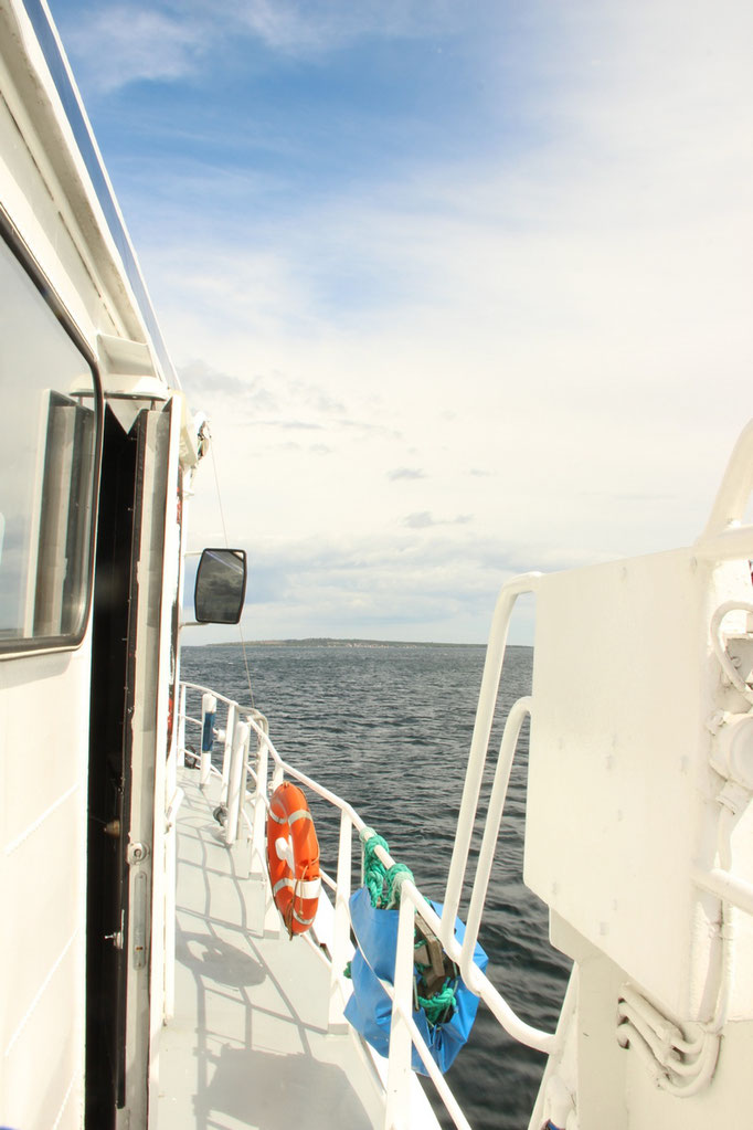 Notre ferry avec Hanö au loin