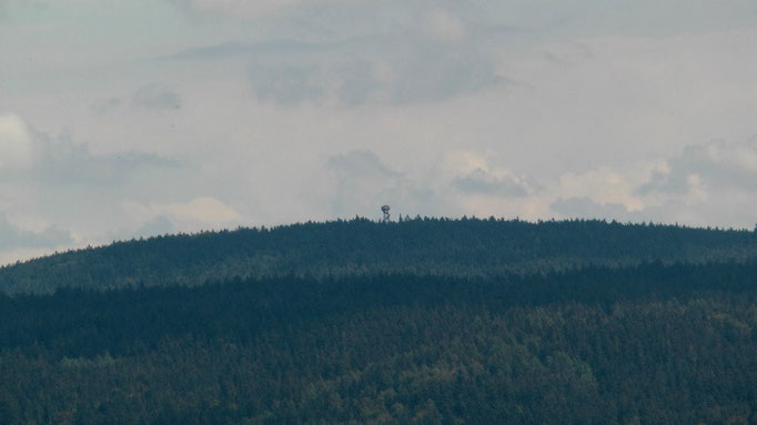 "WOW" Blick zu meinem nächsten Ziel, der Oberpfalzturm im Naturpark Steinwald