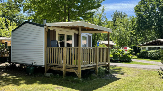 mobil home DUO pour un couple en vacances dans les Landes