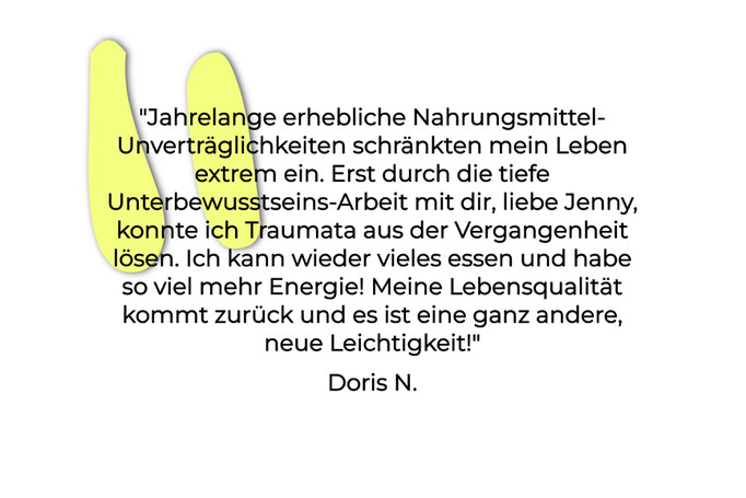 Nahrungsmittelunverträglichkeiten über das Unterbewusstsein auflösen.