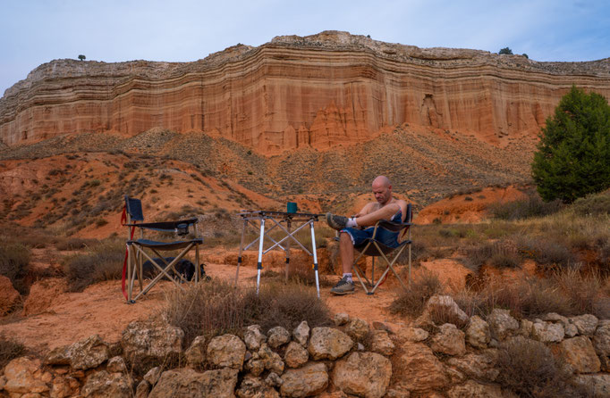 ROAD TRIP 4X4 MURCIE (ESPAGNE OVERLAND) Piste, bivouac et randonnée dans le canyon rouge Teruel. (Rambla Barranchina)
