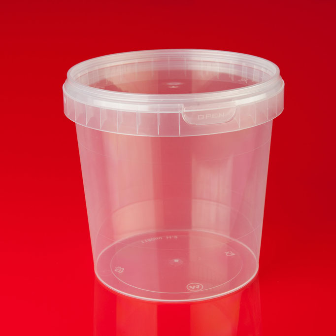 1180D - 1.180ml, Ø 133 mm, IML-Bedruckung auf Becher und Deckel möglich