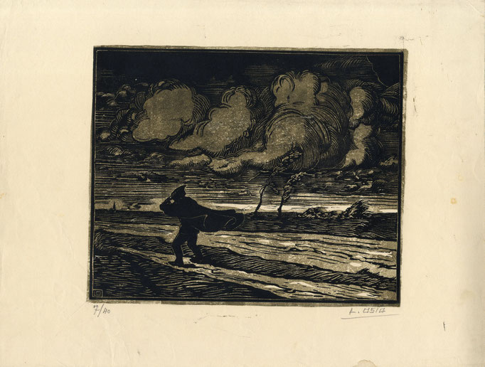 Vent d'orage, bois, 1934.