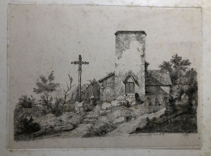 N° 5 Ruines d'église, "1833, first essay", 147x200