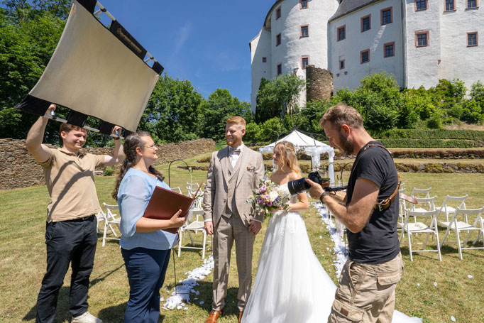 Fotoshooting auf Burg Scharfenstein